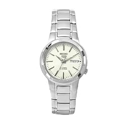 Seiko Men's SNKA01K1 Seiko 5 Automatic White Dial Stainless Steel Watch