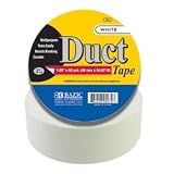 Duct Tape Bazic 1.89 X 60 Yards White Duct Tape (pack Of 12) Pack of 12 pcs
