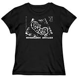 T-Shirt Woman Black  I Was Born In Netherlands Antilles / Ecography  Country