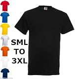 Fruit of the Loom Mens Plain Heavy Cotton T-Shirt