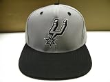 NBA San Antonio Spurs Gray Black 2 Tone Snapback Cap Retro