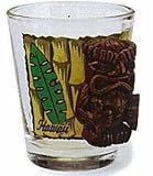 Hawaii Shot Glass Hand Sculptured Tiki