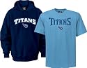 Tennessee Titans More Victory T-Shirt and Hooded Sweatshirt Combo Pack