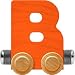 Maple Landmark NameTrains Bright Letter Car B - Made in USA (Orange)