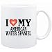 Mug White " I LOVE American Water Spaniel " Dogs
