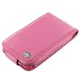 Apple iPod Touch 1st Generation Magenta Premium Leather Flip Case with Rotating Belt Clip (Not Compatible with 2nd Generation iTouch)
