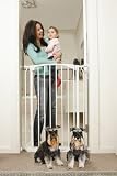 Extra Tall Security Gate in White with 2 Free extensions