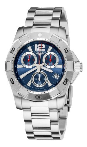 Longines Men's L36504966 HydroConquest Blue Chronograph Dial Watch