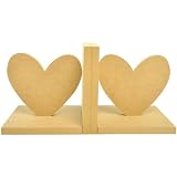 Kaisercraft Beyond The Page MDF Heart Bookends, 5.5 by 5.5 by 5-Inch, 2-Pack