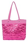 Three Cheers 4 Girls Super Summer Sequin Tote Bag, Fuchsia