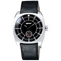 DKNY NY1312 Gents Analogue Watch, Stainless Steel Case, Black Dial with Separate 'Seconds' Dial & Black Leather Strap