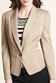 Autograph Peak Lapel 1 Button Jersey Blazer [T50-0259-S]