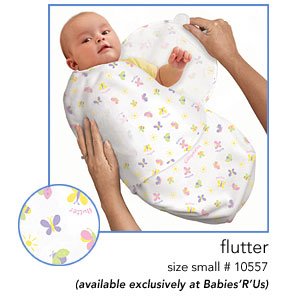 summer infant swaddleme cotton knit butterflies  more detail click!