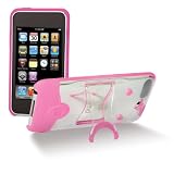 Scosche Kickback T3 Co-Molded Case for iPod touch 2G, 3G (Pink/Clear)