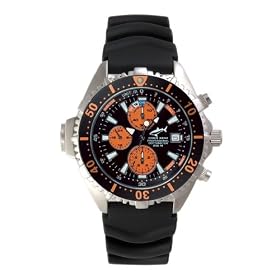 CHRIS BENZ Depthmeter Chronograph 200m Orange KB - Diving Watch by Chris Benz