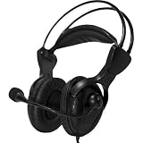 Case Logic HD107 Stereo Headphones With Boom Mic - Black