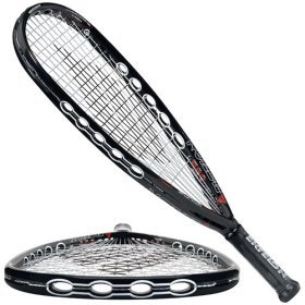 Ektelon O3 Black Racquetball Racquet (Super Small Grip 3 11/16") - Adidas Wristbands Included