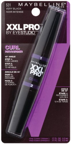 Maybelline New York XXL Curl Washable Mascara, Very Black 531, 0.34 Fluid Ounce