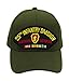 Patchtown 25th Infantry Division - Vietnam Veteran Hat/Ballcap (Black) Adjustable One Size Fits Most (Olive Green, Standard (No Flag))