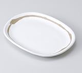 粉引ライン小判皿（小）　3個組 【美濃焼　和皿】