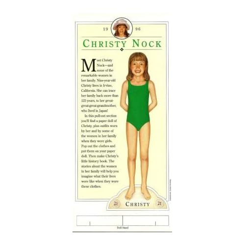 American Girl Magazines Real Life American Girl Paper Doll Christy Nock