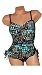 Coco Beach Swimwear PLUS SIZE Mosaic Splatter 2-Piece Tankini Style Swimsuit (18w)