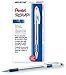 Pentel BK91C R.S.V.P. Stick Ballpoint Pen, 1mm, Trans Barrel, Blue Ink, Dozen