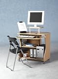 Beech Compact Computer Desk