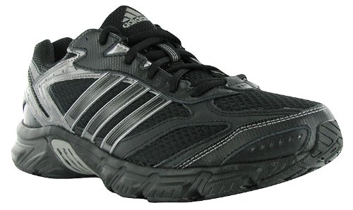 adidas Men's Duramo 3 Running Shoe,Black/Black Silver Metallic/Metallic Silver,10 EEEE US