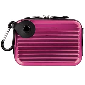 Plum Purple Pascal Edition Metallic Camera Case for Sony Cyber-shot DSC-WX150 / DSC-W690 / DSC-TX66 / DSC-TX20 / DSC-TX200V / DSC-WX70 / DSC-WX50 / DSC-W610 / DSC-W620 / DSC-W650 / DSC-WX30 / DSC-W550 / DSC-TX55 / DSC-W510 / DSC-W530 / DSC-W560 / DSC-T110 / DSC-WX10 / DSC-WX9 / DSC-W570 / DSC-TX100V