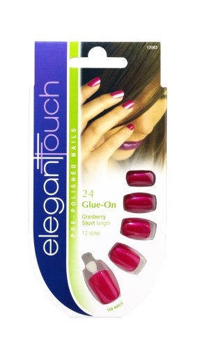 Childrens Toyshop   : Elegant Touch Pre-Polished Artificial Nails - Cranberry