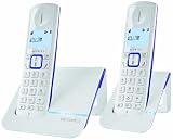 Alcatel - Versatis F200 duo - Pack duo Téléphone sans fil numérique - Aubergine