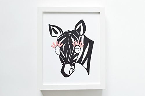 Nursery Wall Art for Kids Pink Zebra Safari Nursery Decor Print Girls Jungle Baby