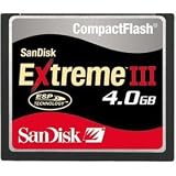 SanDisk Extreme III 4 GB CompactFlash Memory Card SDCFX3-004G-A31