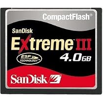 SanDisk SDCFX3-004G-A31 4 GB Extreme III CompactFlash Card (Retail Package)