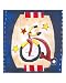 Boy's Tricycle Stretched Canvas Poster Print