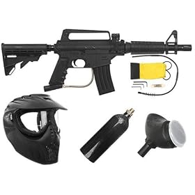 US Army Alpha Tactical Basic Paintball Gun Kit - Black