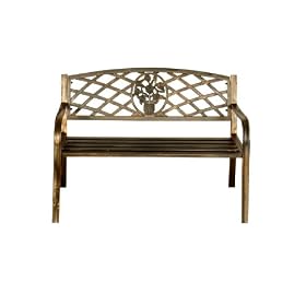 Greenhurst 4313 Garden Bench With Cast Iron Insert