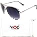 Vox Women's Metal Sunglasses With Rhinestones, Classy Designer Fashion Eyewear