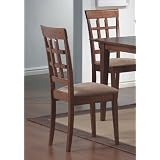 Set of 2 Contemporary Style Wheat Back Dining Chairs by visiondecor Furniture