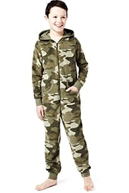 Hooded Camouflage All-in-One