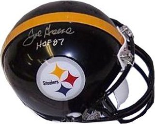 Joe Greene Signed Steelers Mini Helmet - HOF 87