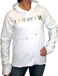 HURLEY One & Only Womens Surf Skate Pullover Metallic Logo Sweatshirt Hoody Hoodie Shirt