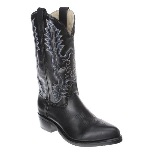 Double H Mens Classic Western Safety Black Leather Boot 13 D US