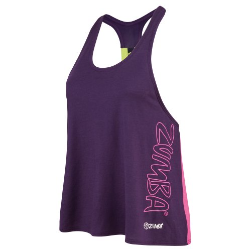 Zumba Fitness Womens Chill The Funk Out Racerback Athletic Top