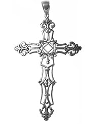 NA Sterling Silver Giant Cross