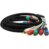 Mediabridge Component Video Cables with Audio (6 Feet) - Gold Plated RCA to RCA - Supports 1080i