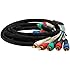 Mediabridge Component Video Cables with Audio (6 Feet) - Gold Plated RCA to RCA - Supports 1080i
