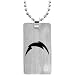 Team Titanium San Diego Chargers Steel Dog Tag with Cubic Zirconia Insert