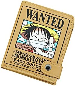Kamat® One Piece Cosplay Luffy in Straw Hat Colorful Pu Leather Wallet Purse Anime